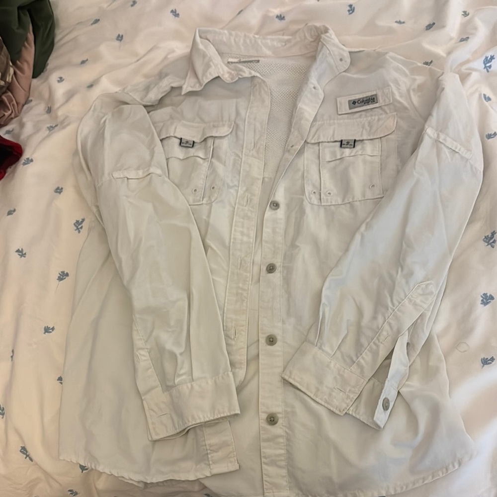 Men's White Columbia Jacket